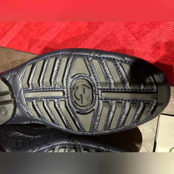 Gucci Men’s Guccissima loafers Blue size 8 - Picture 14 of 16